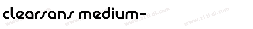 clearsans medium字体转换